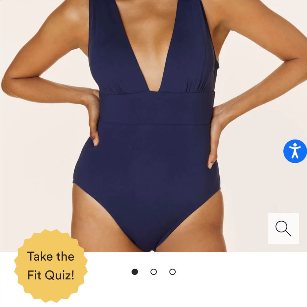 XS Andie Swim Navy Mykonos Swimsuit.